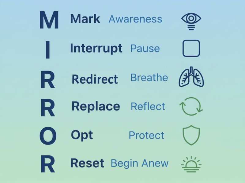 The MIRROR method for managing stress eating - a six-step technique to interrupt body shame triggers
