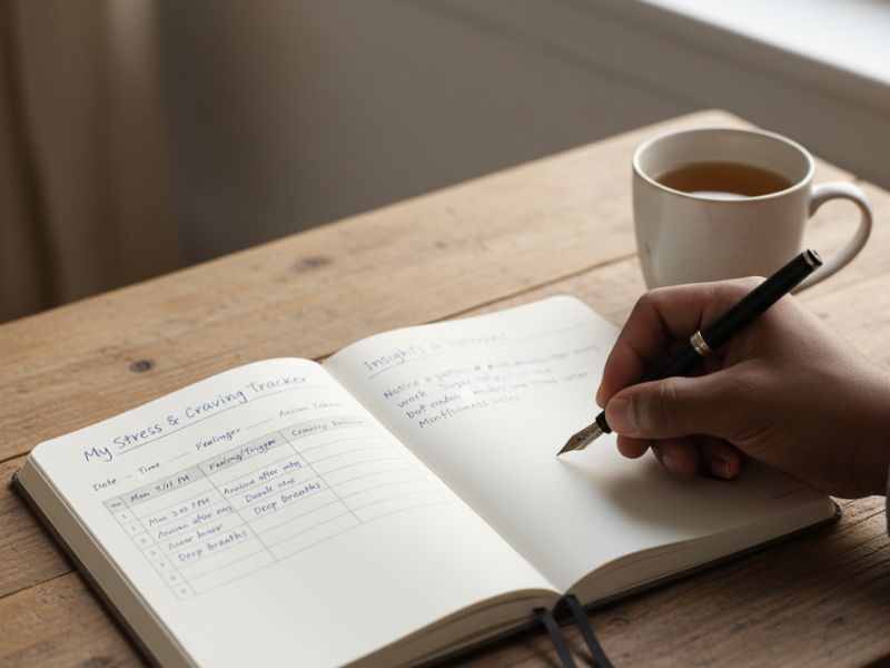 Tracking shame triggers to identify patterns of self sabotage with food