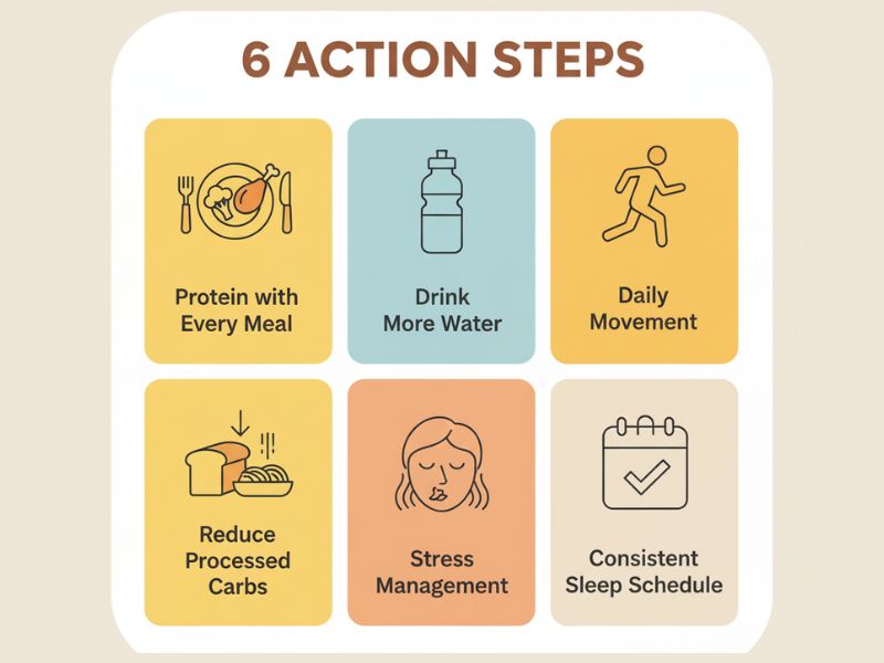 Six steps to address insulin resistance at home