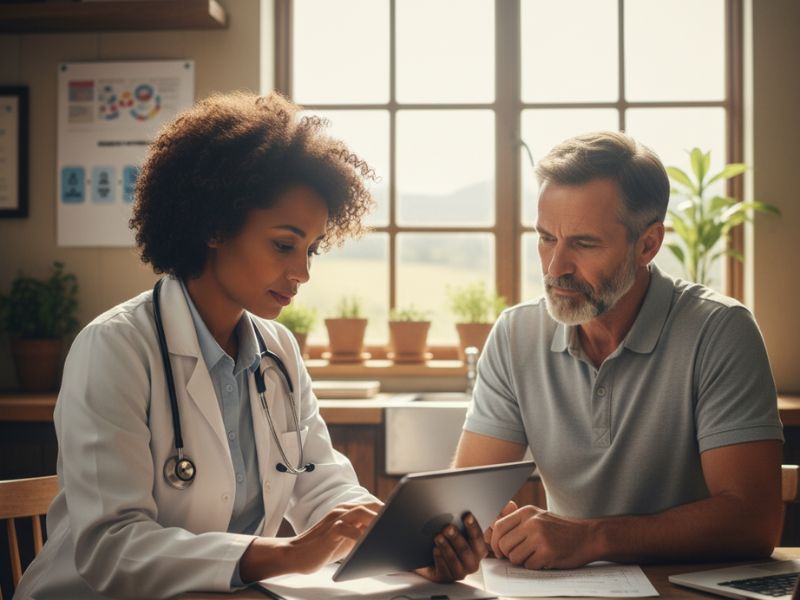 Doctor consultation about metformin erectile dysfunction concerns and treatment options