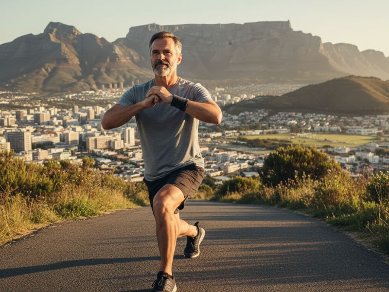 Healthy South African man managing prediabetes and sexual health through lifestyle changes