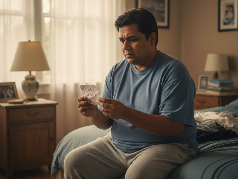 Person contemplating weight loss advice representing how to lose weight if you are insulin resistant