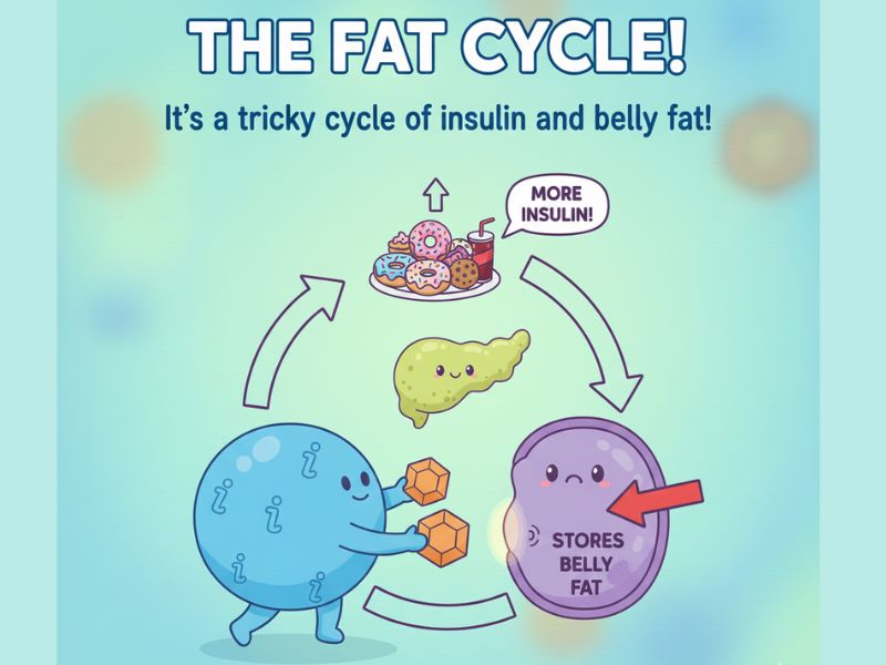 insulin resistance belly fat cycle prediabetes reversal