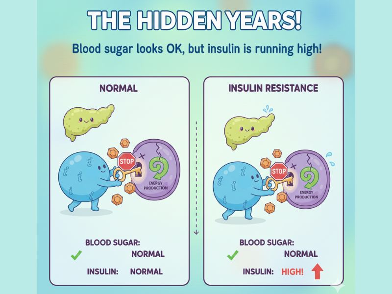 hidden insulin resistance before prediabetes diagnosis