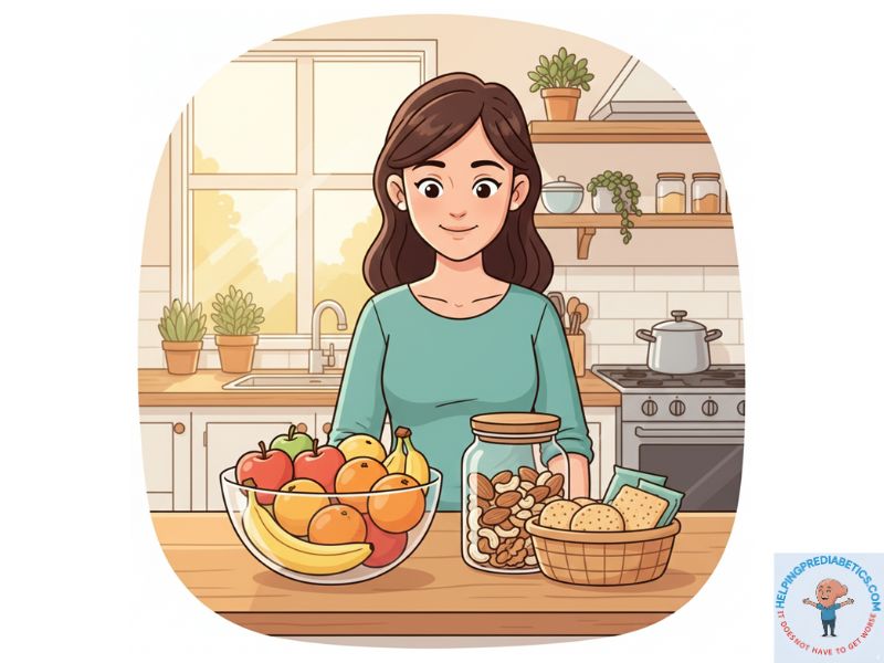 how to build good habits by making healthy choices visible in kitchen environment