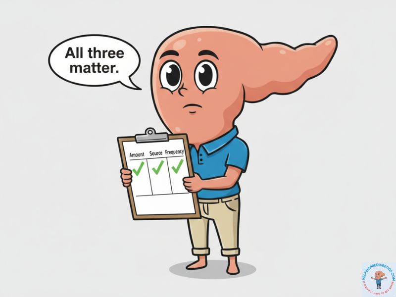 Sugar health effects depend on amount source and frequency of consumption