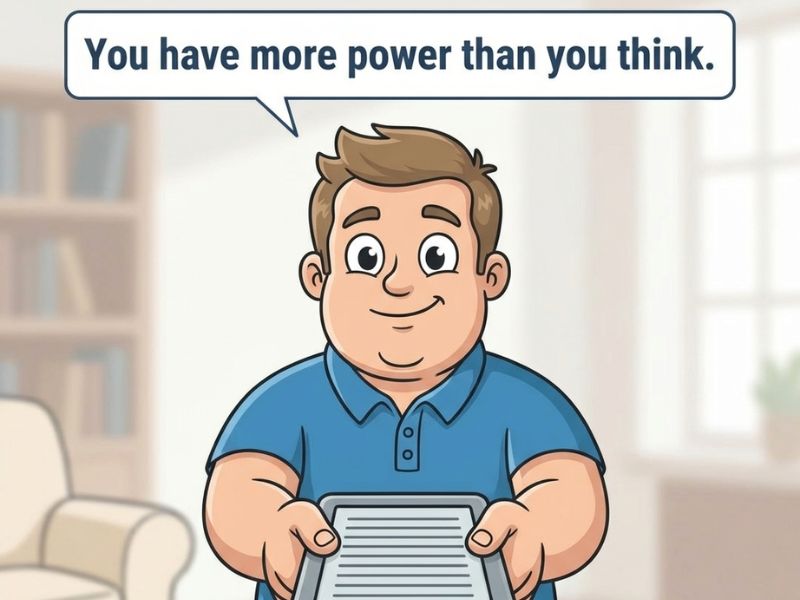 Pete the cartoon pharmacist holding a free prediabetes ebook guide