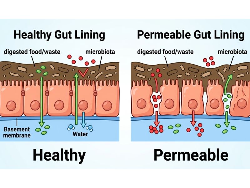 gut permeability and LPS leakage driving inflammation and insulin resistance