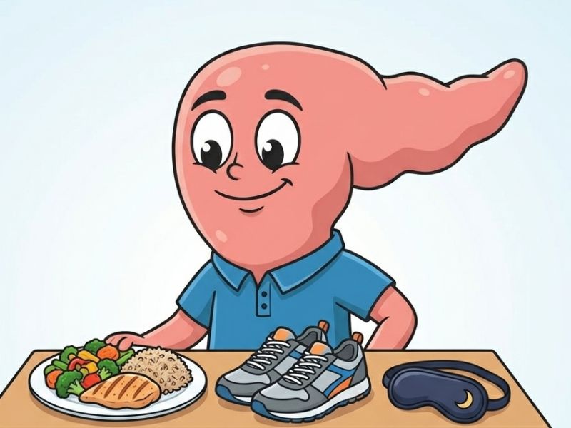 Pete showing three levers for reducing inflammation — food, movement, sleep